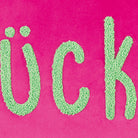 kissenhuelle kissenbezug schriftzug spruch hot pink