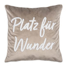 kissenhuelle letters schriftzug weiß samtoptik