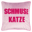 kissenhuelle kissenbezug schriftzug spruch lila pink