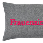 kissenhuelle kissenbezug schriftzug spruch frauen grau