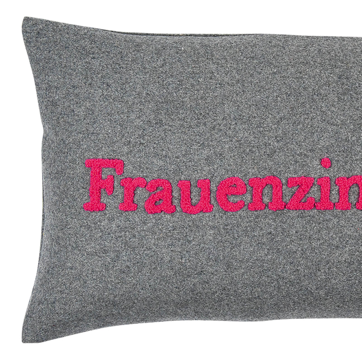 kissenhuelle kissenbezug schriftzug spruch frauen grau