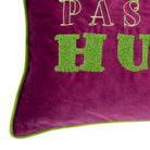 kissenhuelle schriftzug spruch pink humor samtoptik