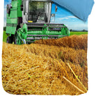 bettwaesche maehdrescher stroh feld getreide