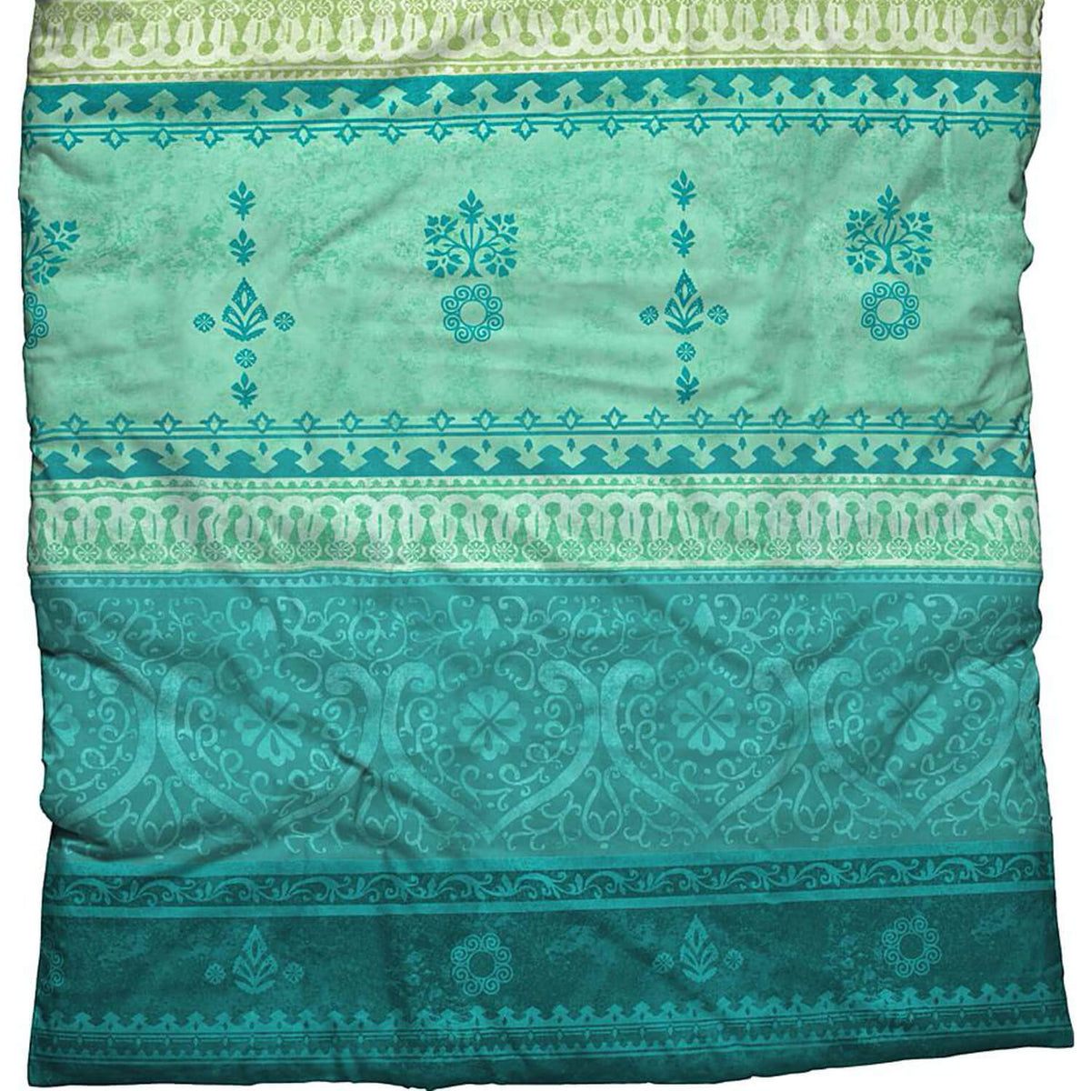 bettwaesche ornamente paisley gruen indi tuerkis