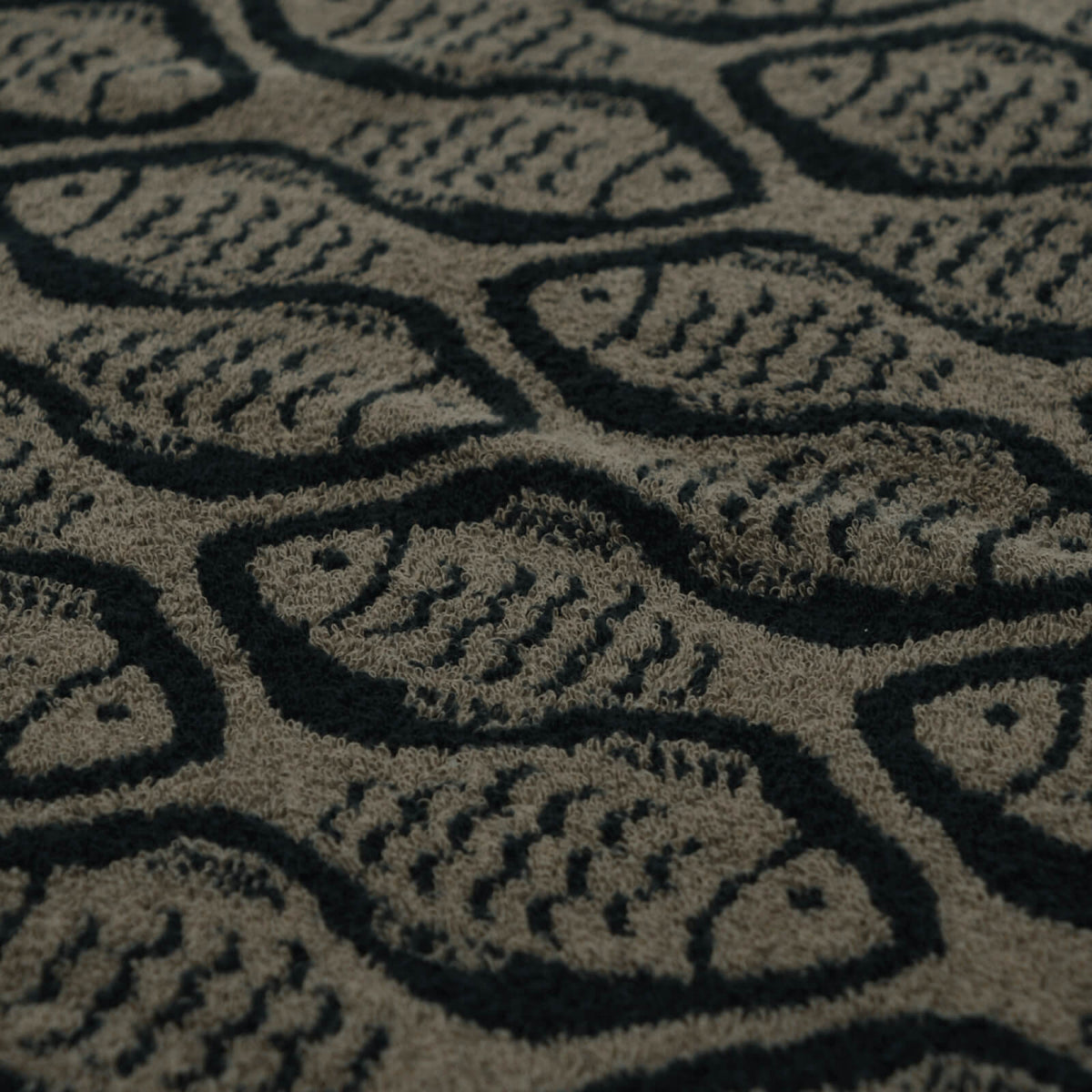 handtuch liegetuch jacquard baumwolle fische