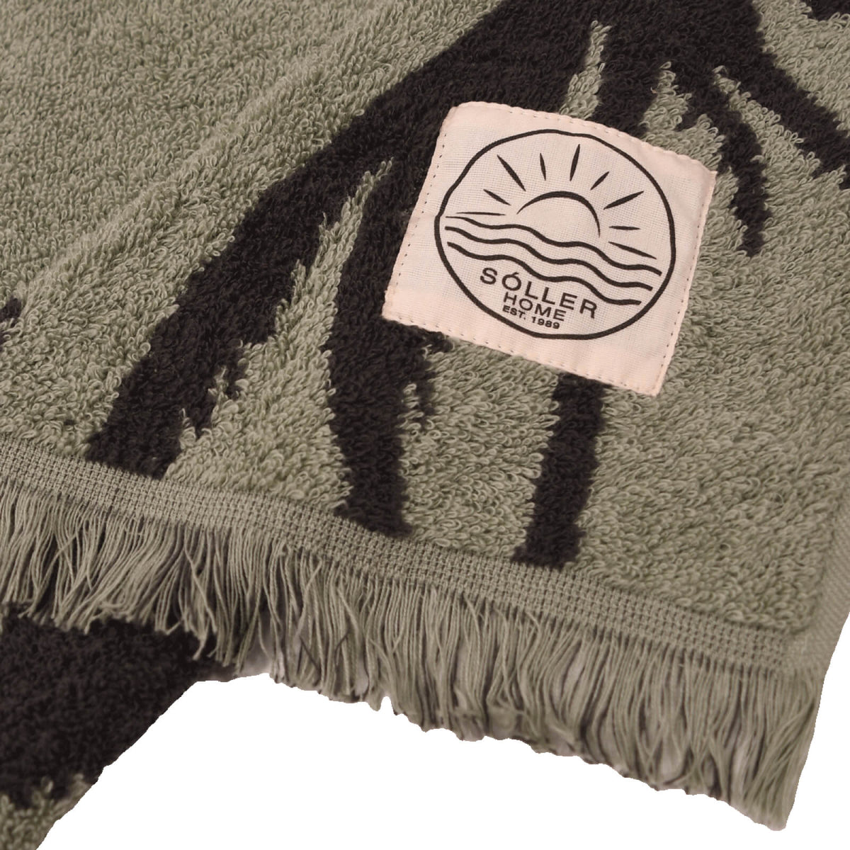 handtuch liegetuch jacquard baumwolle palme
