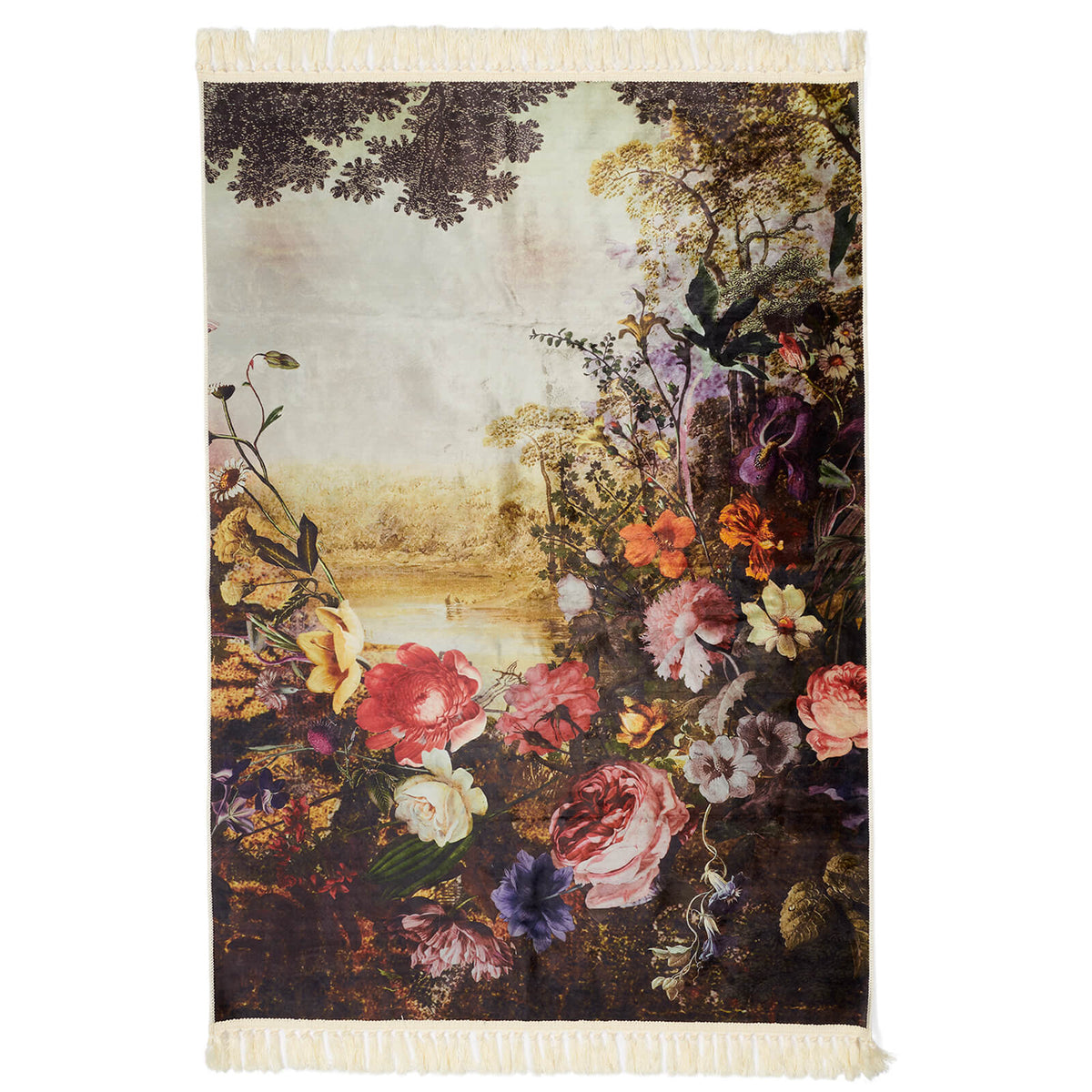 teppich florence bunt see blumen blueten