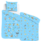 bettwaesche tiere blau abc zweiseitig baumwolle renforcé 