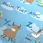 bettwaesche tiere blau abc zweiseitig baumwolle renforcé 