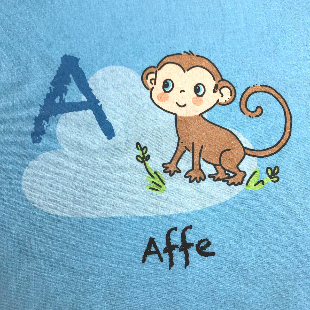 bettwaesche tiere blau abc zweiseitig baumwolle renforcé 