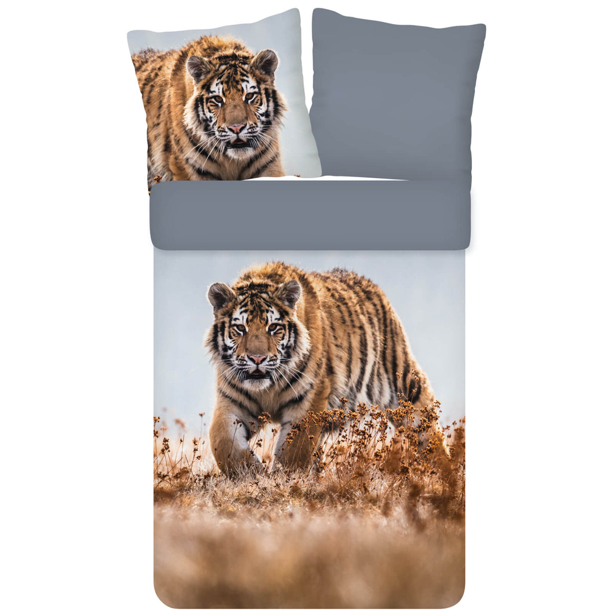 bettwaesche raubtier tiger steppe wildnis