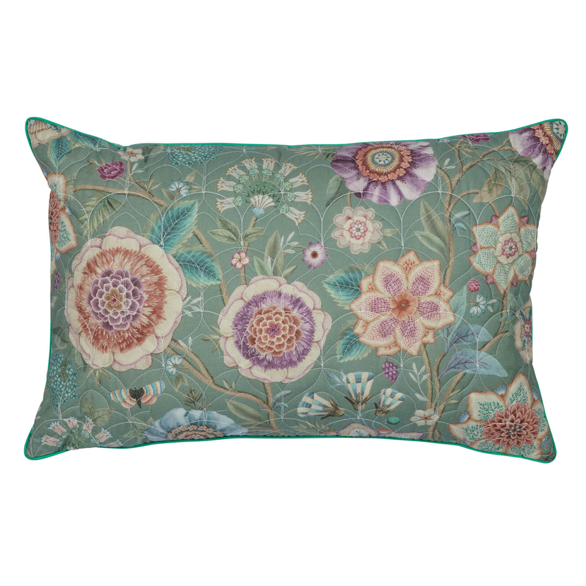 zierkissen phantasieblumen floral blueten
