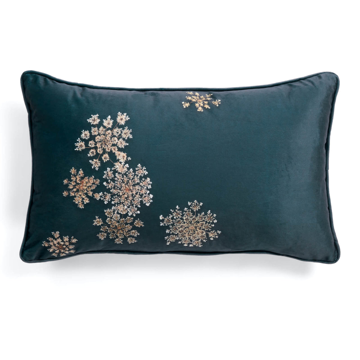dekokissen zierkissen lauren indigo blue kissen blumen